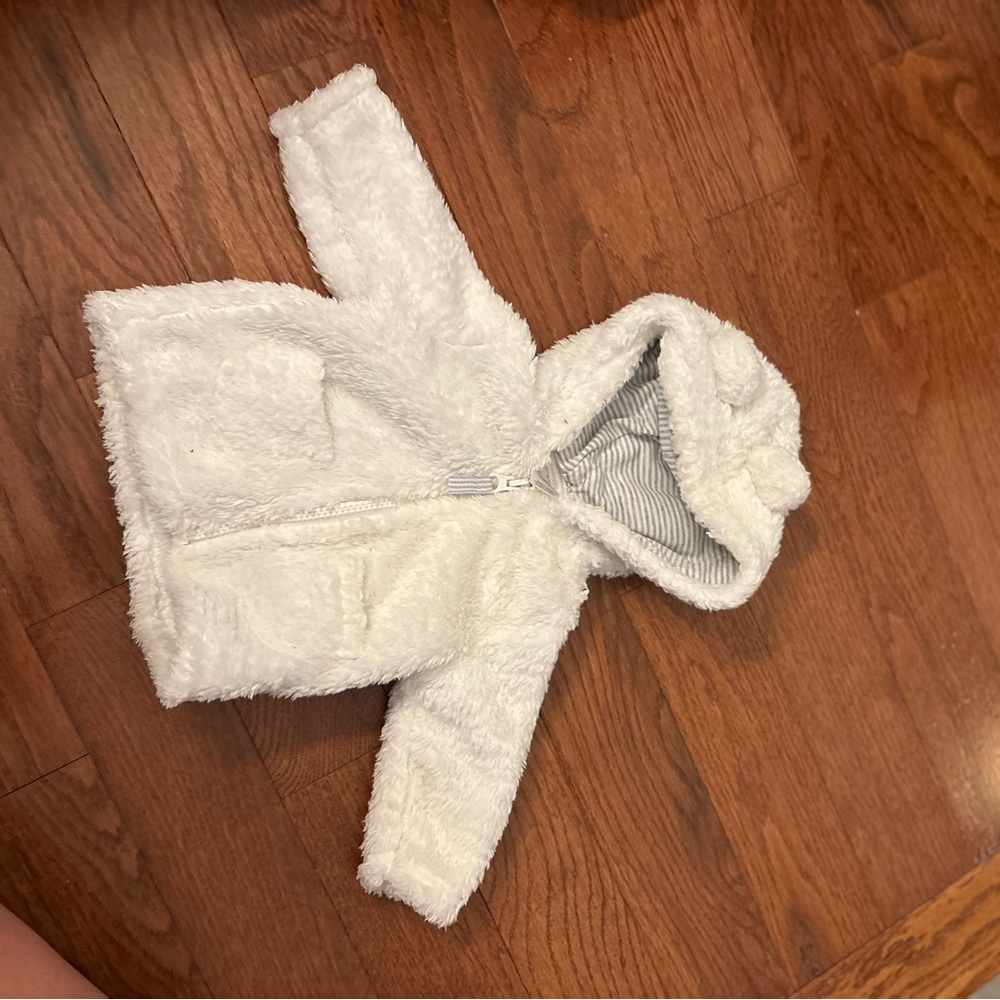 Carter's Soft White Fleece Baby Jacket‎